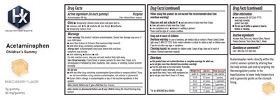 Children Pain Relief Label (Children Pain Relief   Acetaminophen Label)